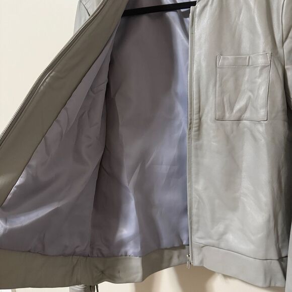 Vees Women’s 100% Lamb Leather Angel Wings Flight Aviator Bomber Jacket Sz Small - Picture 7 of 8